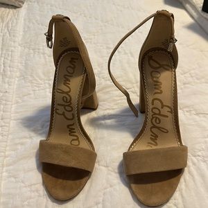 Sam Edelman tan heels. Worn once!
